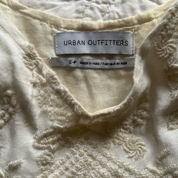 Urban Outfitters Embroidered Mini Dress. Cream. Size S - Picture 5 of 13